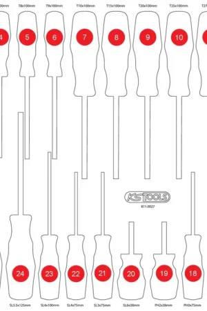 KS TOOLS Insert en mousse vide pour 811.0027 ( 811.0027-97 ) Commander Vite