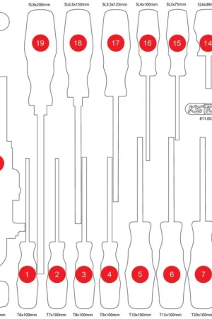KS TOOLS Insert en mousse vide pour 811.0034 ( 811.0034-97 ) Offre Du Jour