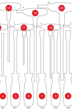Jusqu'à Épuisement Des Stocks KS TOOLS Insert en mousse vide pour 811.1022 ( 811.1022-97 )