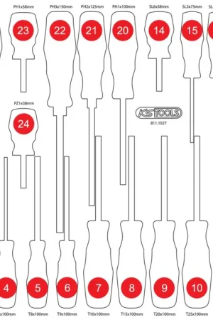 KS TOOLS Insert en mousse vide pour 811.1027 ( 811.1027-97 ) Quantité Limitée