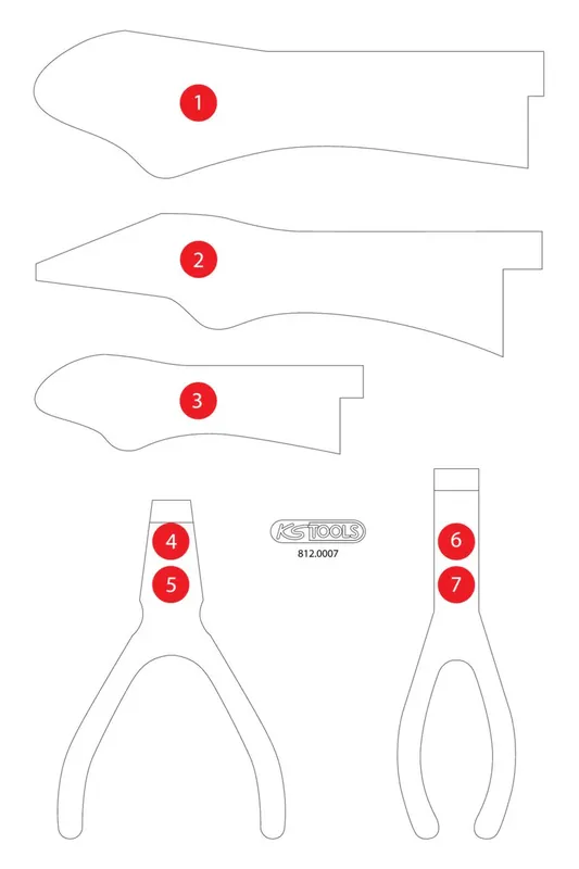 KS TOOLS Insert en mousse vide pour 812.0007 ( 812.0007-97 ) Acheter En Ligne