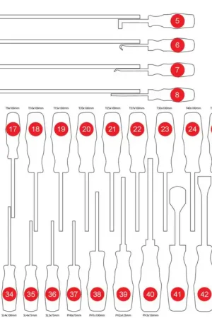 Seulement Aujourd'hui KS TOOLS Insert en mousse vide pour 821.0046 ( 821.0046-97 )