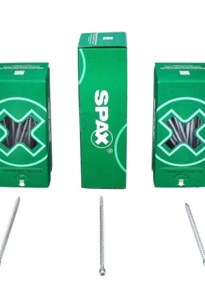 SPAX IN.FORCE Vis 8,0 x 450mm Torx T-STAR Plus T40 - Filetage complet - Tête cylindrique - WIROX - Pointe de perçage CUT 100 pcs. (2x 1221010804505) Prix Bas