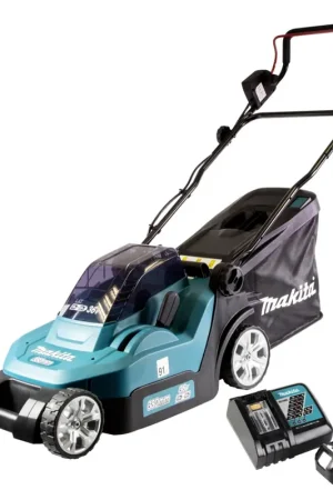 Vente Flash Makita DLM 382 RM2 batterie tondeuse 36 V ( 2x 18 V ) 38 cm 40 l + 2x batterie 4,0 Ah + chargeur