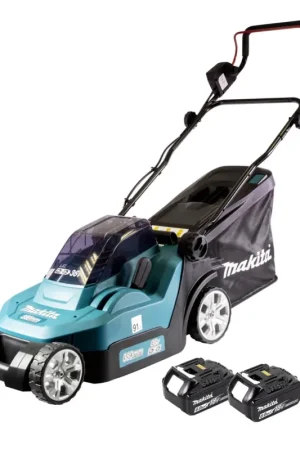 Affaire À Saisir Makita DLM 382 G2 Tondeuse à gazon sans fil 36 V ( 2x 18 V ) 38 cm 40 l + 2x batterie 6,0 Ah - sans chargeur
