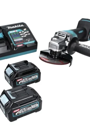Remise Makita GA 013 GD2 Meuleuse d'angle sans fil 40 V maxi 125 mm Brushless XGT + 2x Batteries 2,5 Ah + Chargeur