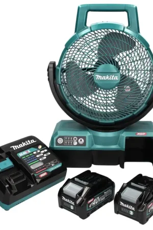 Makita CF001GM2 Ventilateur 235 mm 40V max. + 2x Batteries 4 Ah + Chargeur Prix Cassé
