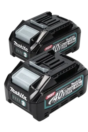 Makita 2x BL 4040 Kit de batteries 40 V max.4,0 Ah XGT Li-Ion Classe de protection IP64 + Affichage LED (2x 191B26-6) Nouveauté