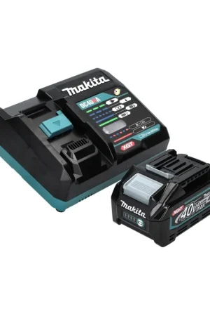 Bon Plan Makita Kit de démarrage batterie 40 V max + 1x Batterie (191B26-6) + Chargeur (191E07-8)