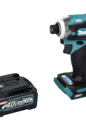 Makita TD001GD1 Visseuse à percusion sans fil 220Nm 40V 1/4" XGT Brushless + 1x Batterie 2,5Ah - sans chargeur Expédié Aujourd'hui
