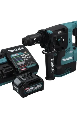 Makita HR 004 GD1 marteau combiné à batterie 40 V max. 2,8 J SDS plus XGT Brushless + 1x batterie 2,5 Ah + chargeur Réduction
