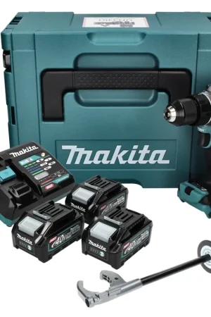 Makita DF 001 GM301 perceuse à batterie 40 V max. 140 Nm XGT Brushless + 3x batterie 4,0 Ah + chargeur + Makpac Nouvelle Collection
