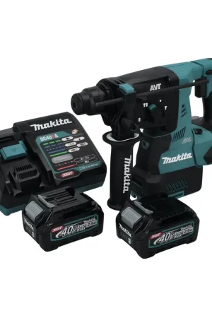 Prix Cassé Makita HR 003 GD2 marteau combiné à batterie 40 V max. 2,8 J SDS plus brushless + 2x batterie 2,5 Ah + chargeur