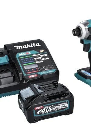 Promotion Makita TD001GM1 Visseuse à percusion sans fil 220Nm 40V 1/4" XGT Brushless + 1x Batterie 4,0Ah + Chargeur