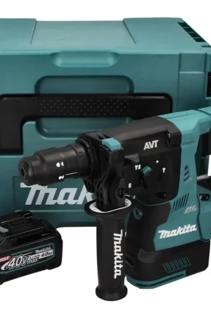 Haute Qualité Makita HR 004 GM101 marteau combiné à batterie 40 V max. 2,8 J SDS plus XGT Brushless + 1x batterie 4,0 Ah + Makpac - sans chargeur