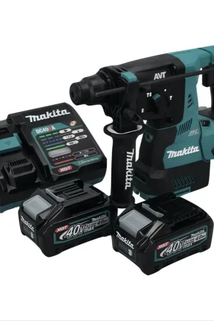 Makita HR 003 GM2 marteau combiné à batterie 40 V max. 2,8 J SDS plus brushless + 2x batterie 4,0 Ah + chargeur Authentique