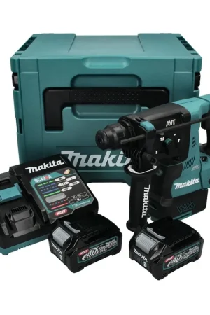 Meilleur Prix Makita HR 003 GD201 marteau combiné à batterie 40 V max. 2,8 J SDS plus brushless + 2x batterie 2,5 Ah + chargeur + Makpac
