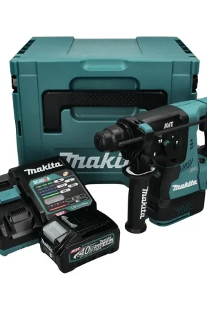 Marque Makita HR 003 GM101 marteau combiné à batterie 40 V max. 2,8 J SDS plus brushless + 1x batterie 4,0 Ah + chargeur + Makpac
