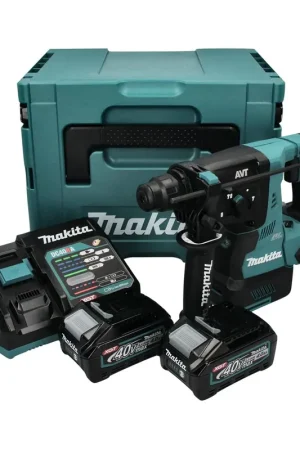 Soldes Makita HR 003 GM201 Perforateur burineur sans fil 40 V max. 2,8 J SDS + 2x Batteries 4,0 Ah + Chargeur + Coffret Makpac
