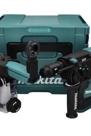 Makita HR 004 GZ01 marteau combiné à batterie 40 V max. 2,8 J SDS plus XGT Brushless + aspiration de poussière DX 14 + Makpac - sans batterie, sans chargeur Prix Promo