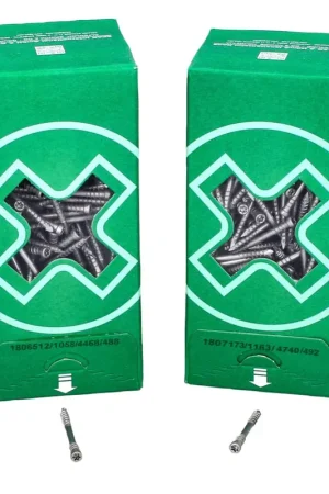 SPAX Vis de terrasse 5,0 x 60 mm en acier inoxydable A2 - 1600 pièces (4x 0537000500605) Expédition Rapide