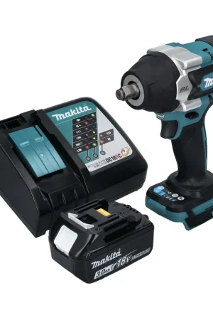 Meilleur Prix Makita DTW 700 RF1 Visseuse à chocs sans fil 18 V 700 Nm 1/2" XPT Brushless + 1x Batterie 3,0 Ah + Chargeur