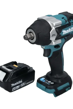 Authentique Makita DTW 700 M1 Clé à choc sans fil 18 V 700 Nm 1/2'' XPT Brushless + 1x batterie 4,0 Ah - sans chargeur