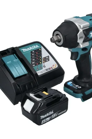 Satisfait Ou Remboursé Makita DTW 700 RM1 Clé à choc sans fil 18 V 700 Nm 1/2'' XPT Brushless + 1x batterie 4,0 Ah + chargeur