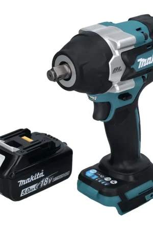 Seulement Aujourd'hui Makita DTW 700 T1 Visseuse à chocs sans fil 18 V 700 Nm 1/2" XPT brushless + 1x Batterie 5,0 Ah - sans chargeur