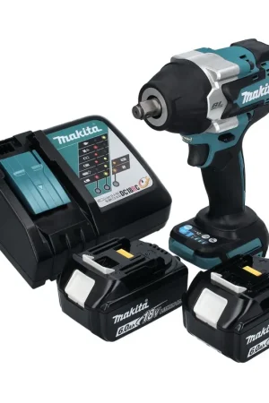 Makita DTW 700 RG Visseuse à chocs sans fil 18 V 700 Nm 1/2" XPT Brushless + 2x Batteries 6,0 Ah + Chargeur Réduction