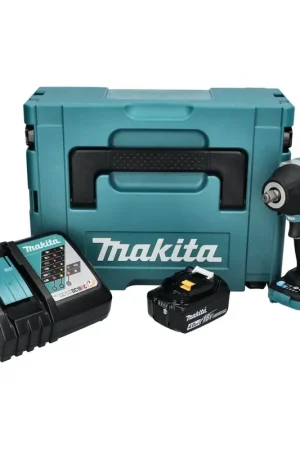 Makita DTW 700 RM1J Clé à choc sans fil 18 V 700 Nm 1/2'' XPT Brushless + 1x batterie 4,0 Ah + chargeur + Makpac Marque