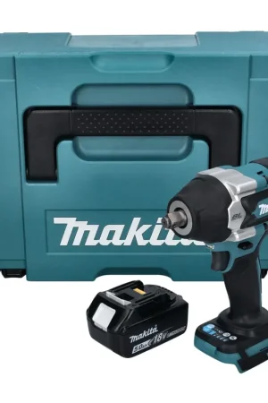Makita DTW 700 T1J Visseuse à chocs sans fil 18 V 700 Nm 1/2" XPT brushless + 1x Batterie 5,0 Ah + Makpac - sans chargeur Populaire