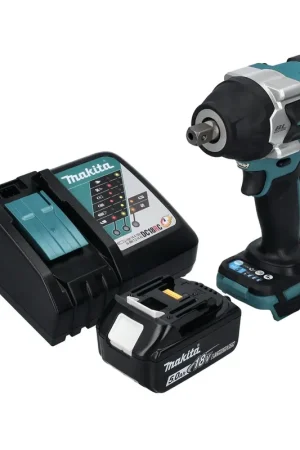 Offre Exclusive Makita DTW 701 RT1 Visseuse à choc sans fil 18 V 700 Nm 1/2'' XPT Brushless + 1x batterie 5,0 Ah + chargeur
