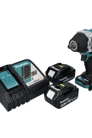 Makita DTW 701 RT Clé à choc sans fil 18 V 700 Nm 1/2'' XPT Brushless + 2x batterie 5,0 Ah + chargeur Vente Flash