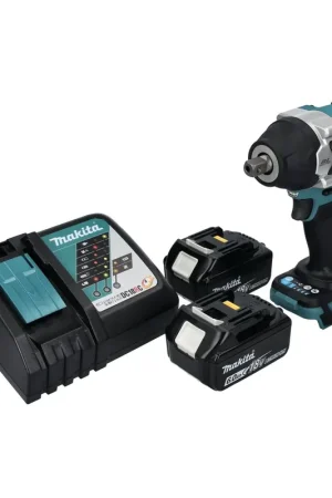Promotion Saisonnière Makita DTW 701 RG Clé à choc sans fil 18 V 700 Nm 1/2'' XPT Brushless + 2x batterie 6,0 Ah + chargeur