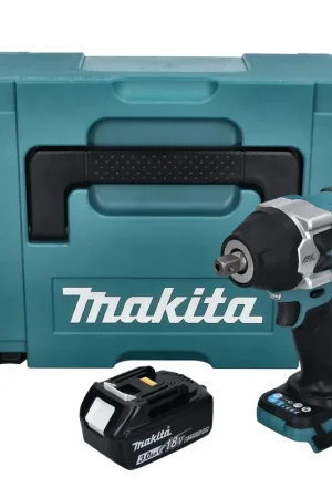 Pas Cher Makita DTW 701 F1J Clé à choc sans fil 18 V 700 Nm 1/2'' XPT Brushless + 1x batterie 3,0 Ah + Makpac - sans chargeur
