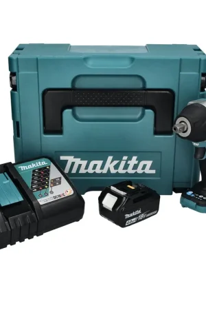 Dernière Chance Makita DTW 701 RM1J Clé à choc sans fil 18 V 700 Nm 1/2'' XPT Brushless + 1x batterie 4,0 Ah + chargeur + Makpac