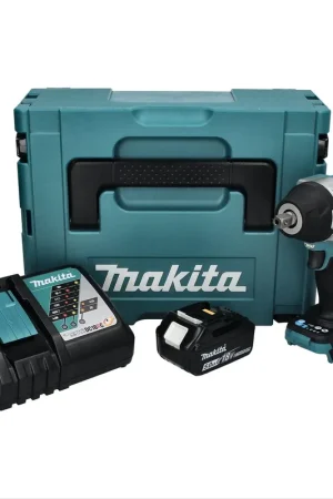 Affaire À Saisir Makita DTW 701 RT1J Clé à choc sans fil 18 V 700 Nm 1/2'' XPT Brushless + 1x batterie 5,0 Ah + chargeur + Makpac