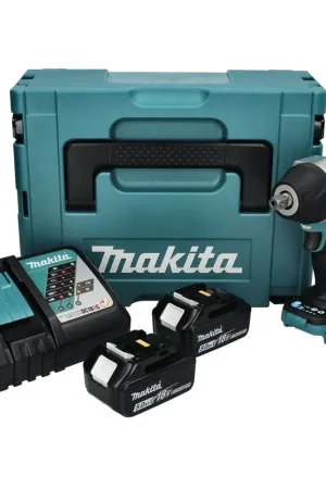Jusqu'à Épuisement Des Stocks Makita DTW 701 RTJ Boulonneuse à chocs 18 V 700 Nm 1/2" XPT Brushless + 2x Batteries 5.0 Ah + 1x Chargeur + Makpac