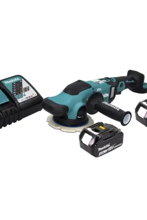 Makita DPO 600 RM Ponceuse excentrique sans fil 18 V 150 mm XPT Brushless + 2 batteries 4,0 Ah + chargeur Nouvel Arrivage