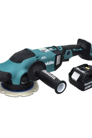 Quantité Limitée Ponceuse excentrique sans fil Makita DPO 600 T1 18 V 150 mm XPT Brushless + 1 batterie 5,0 Ah - sans chargeur