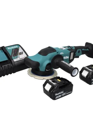 Acheter En Ligne Makita DPO 600 RT Ponceuse excentrique sans fil 18 V 150 mm XPT Brushless + 2 batteries 5,0 Ah + chargeur
