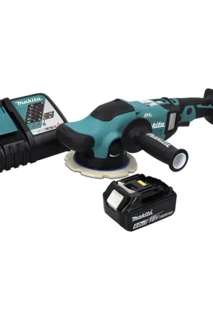 Makita DPO 600 RG1 Polisseuse excentrique sans fil 18 V 150 mm XPT Brushless + 1 batterie 6,0 Ah + chargeur Nouvel Arrivage