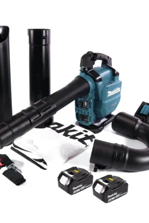 Makita DUB 363 RM2V Souffleur / aspirateur de feuilles à batterie 36 V ( 2x 18 V ) Brushless + kit d'aspiration + 2x batterie 4,0 Ah + chargeur Expédition Rapide