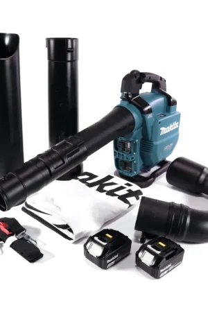 Remise Makita DUB 363 G2V Souffleur / aspirateur de feuilles à batterie 36 V ( 2x 18 V ) Brushless + kit d'aspiration + 2x batterie 6,0 Ah - sans chargeur
