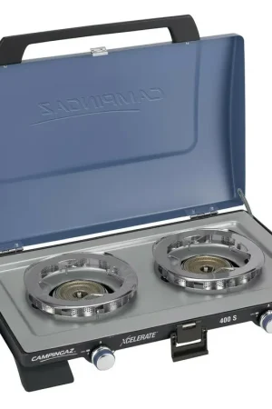 Campingaz 400 S Réchaud de camping, 2 Foyers 2x 2000 Watt - Xcelerate Burner Technology Prix Bas