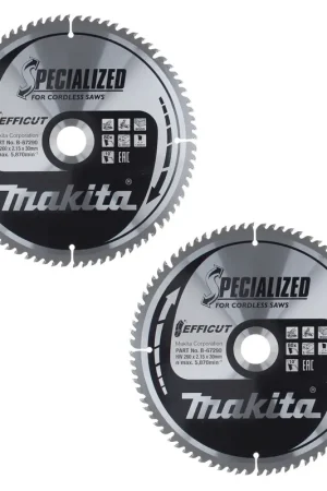 Acheter En Ligne Makita CMSXF26080G SPECIALIZED EFFICUT Lame de scie - 260 x 30 x 1,65 mm - 80 dents, pour bois - 2 pcs. (2x B-67290)