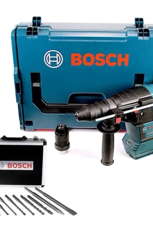 Populaire Bosch GBH 18V-26 F Perforateur sans fil 2,6 J 18V SDS plus Brushless + Set de forets et burins (11 pcs.) certifié PGM + Coffret - sans batterie, sans chargeur