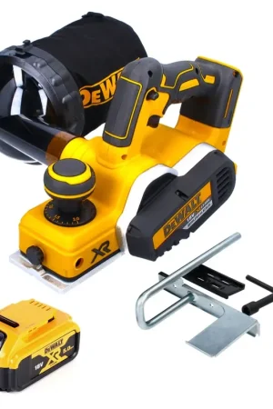 DeWalt DCP 580 N Rabot sans fil 18 V 82 mm brushless + Sac déchets DWV 9390 + 1x Batterie 5.0 Ah - sans chargeur Acheter Direct