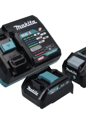 Nouvelle Collection Makita Power Source Kit 40 V max. avec 1x BL 4040 batterie 4,0 Ah XGT + DC 40 RA chargeur rapide XGT LXT + ADP10 adaptateur de charge